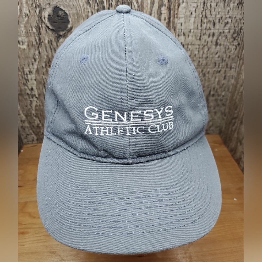Genesys Athletic Club Gray Hat Cap Adjustable Strapback One Size Fits All Unisex
